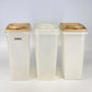 Tupperware 469 Cereal Storage Containers Set 3 Pour Lid