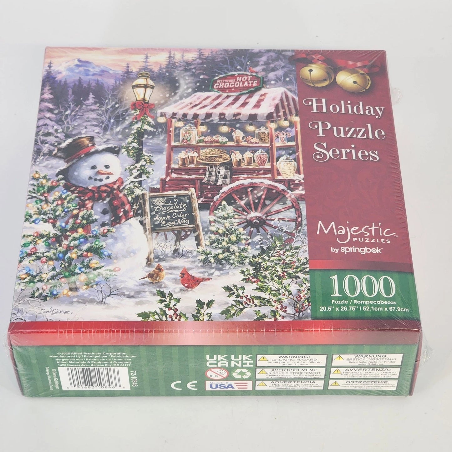 Springbok Majestic Holiday 1000 Pc Puzzle Hot Chocolate Stand