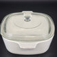 Corning Ware Blue Cornflower 1.5 Qt Casserole Dish P-1 1/2-B w Clear Glass Lid