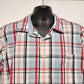 Tommy Hilfiger Men's Classic Fit Short Sleeve Cotton Plaid Shirt Size XL