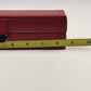 Hato Hasi Red Faux Leather Jewelry Travel Case Snap Closures Removable Pouches