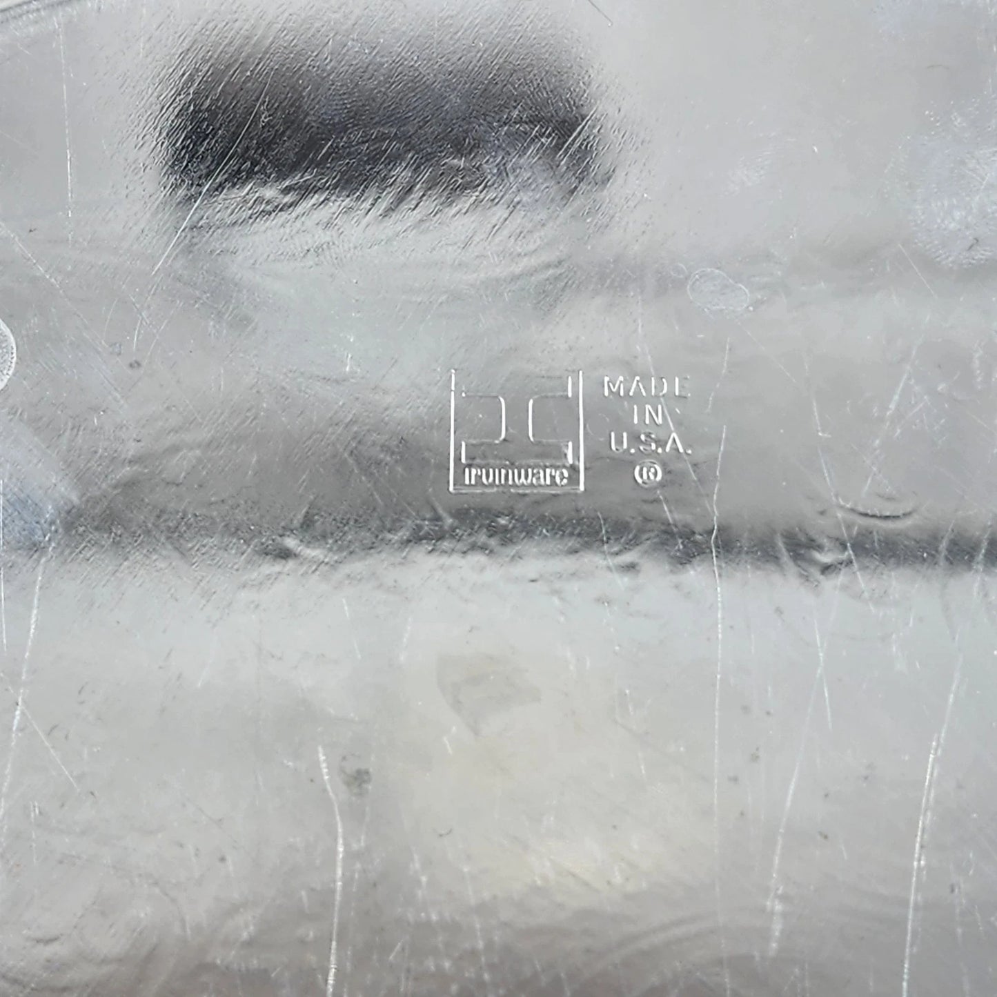 Irvinware Silver Plated Round Serving Tray 12" Etched Scroll Braided Rope Rim