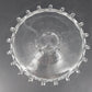 Heisey Lariat Clear Glass Footed Bon Bon Nougat Plate Candy Dish 8.5" Looped Rim