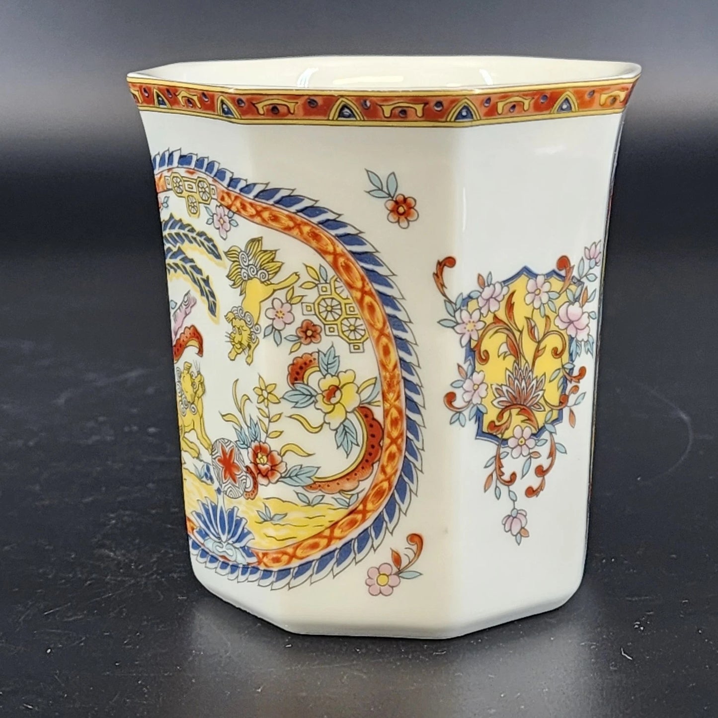 Vintage Lenwile Ardalt Chinoiserie Medallion Coffee Cup Japan