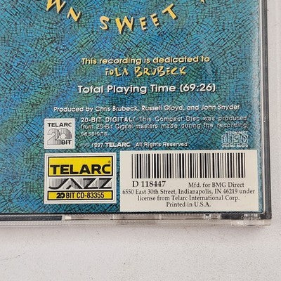 In Their Own Sweet Way by Dave Brubeck Audio CD 5" Telarc Jazz CD-83355 1997