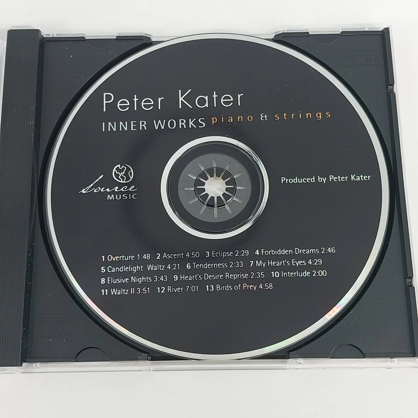 Peter Kater Inner Works CD 2002 Piano & Strings New Age Ambient Source Music