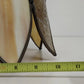 Tiffany Style Tulip Slag Glass Pendant Hanging Lamp 8 Panel Cream Amber 11" Vtg