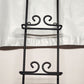 Black Steel Bar Plate Rack Wall Mount Kitchen Vertical Holds 6 Plates 51" Tall