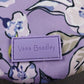 Vera Bradley Water Bottle Holder Crossbody Bag Wild Roses Lavender Zip Pocket