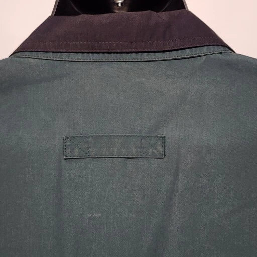 London FOG Waist Jacket Windbreaker Size L Large Long Vintage Striped Liner Zip