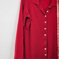 Vintage 90s The Limited Sweater Women’s L Red Button Front Collared Cotton Made in Korea