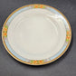 6 Nebraska Blue Bread & Butter Plates England Blue Rim Flower Accent J&G Meakin