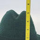 Amalgamated Knit Bowler Women’s Hat Green Wool Fedora Style with Hatpin One Size