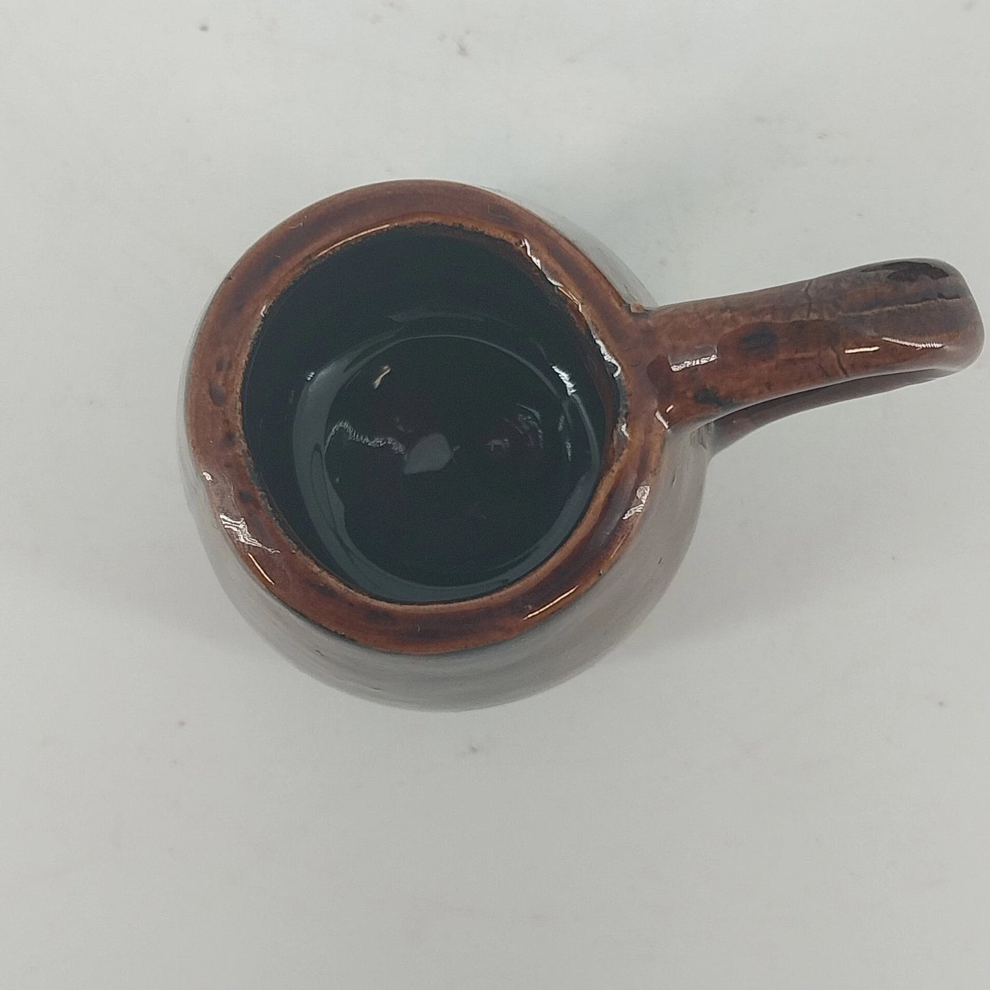 Pacific Japan MINIATURE Coffee Cups Set 4 Red Clay Brown Glaze Earthenware Mugs