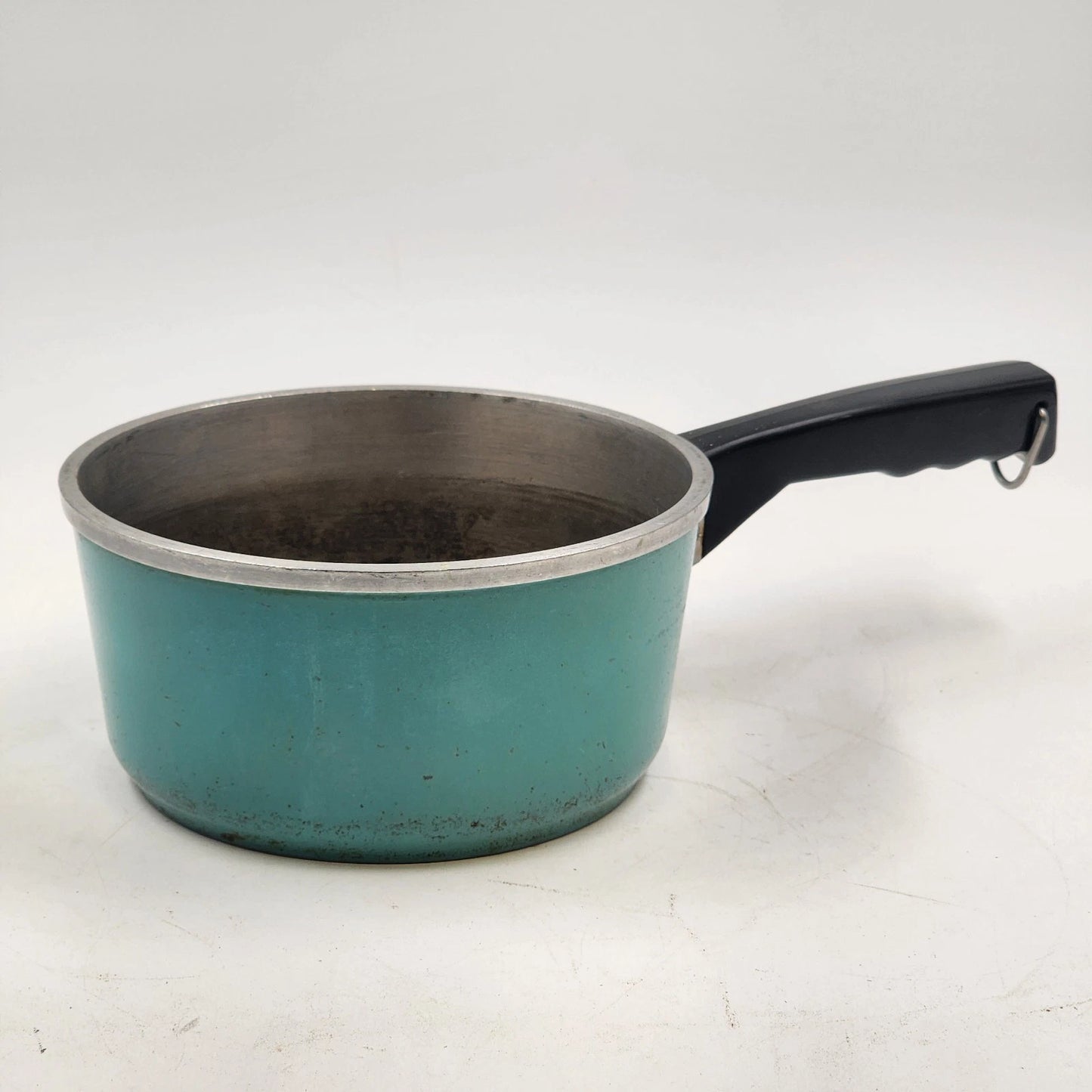 Club Aluminum 2 Qt Sauce Pan Turquoise Aqua Cast Cookware Pot No Lid Vintage