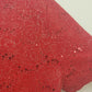 White Stag Red Sequin Blouse Women 1X V Neck Metallic Top