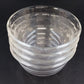 Pyrex 464 Clear Glass Custard Baking Bowls 4 Pcs Scalloped 3 Ring 10 oz USA Vtg