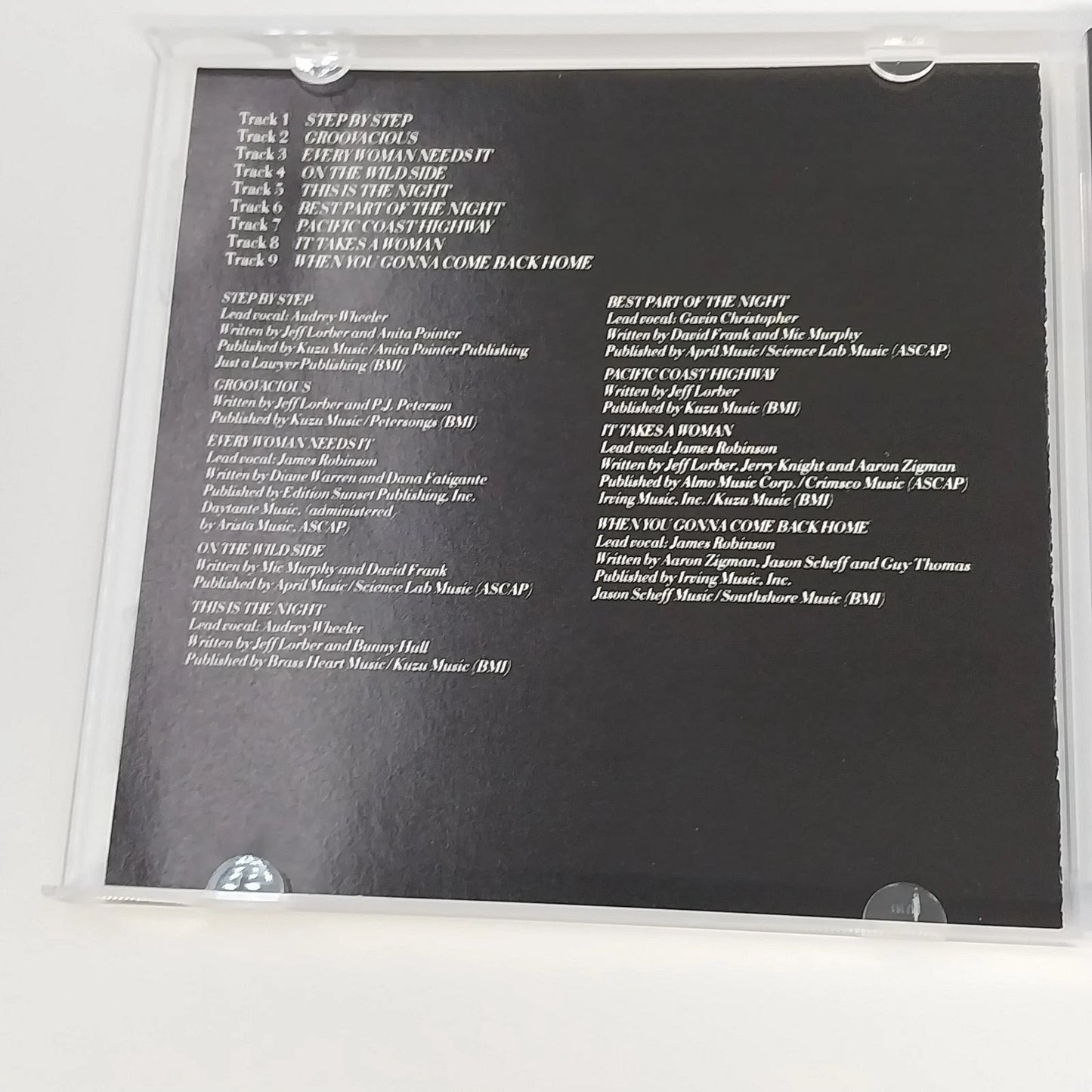 Jeff Lorber Step By Step CD Arista ARCD 8269 David Frank Jazz Fusion Stereo 1985