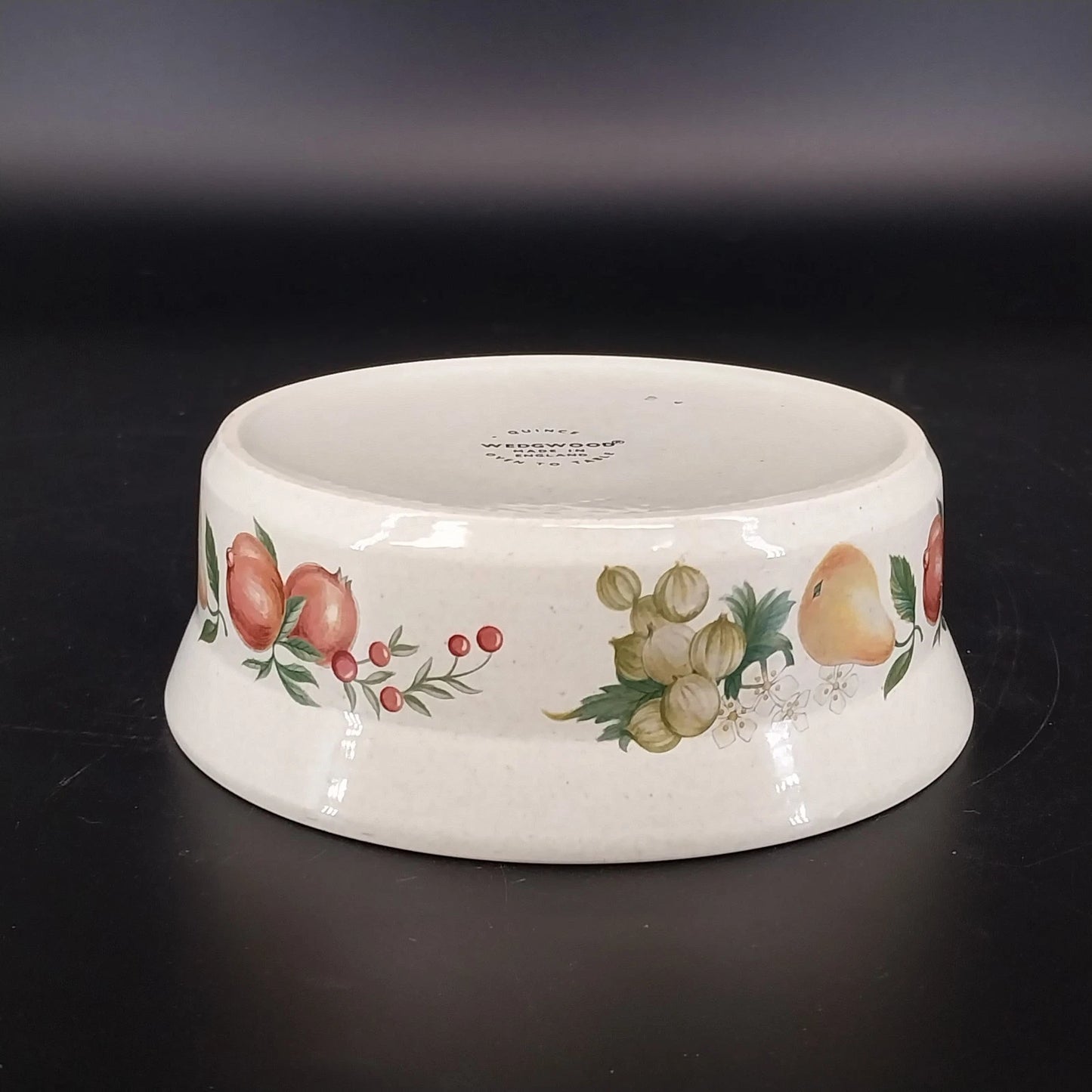 Vintage Wedgwood Quince Fruit Ring Dessert Bowl England