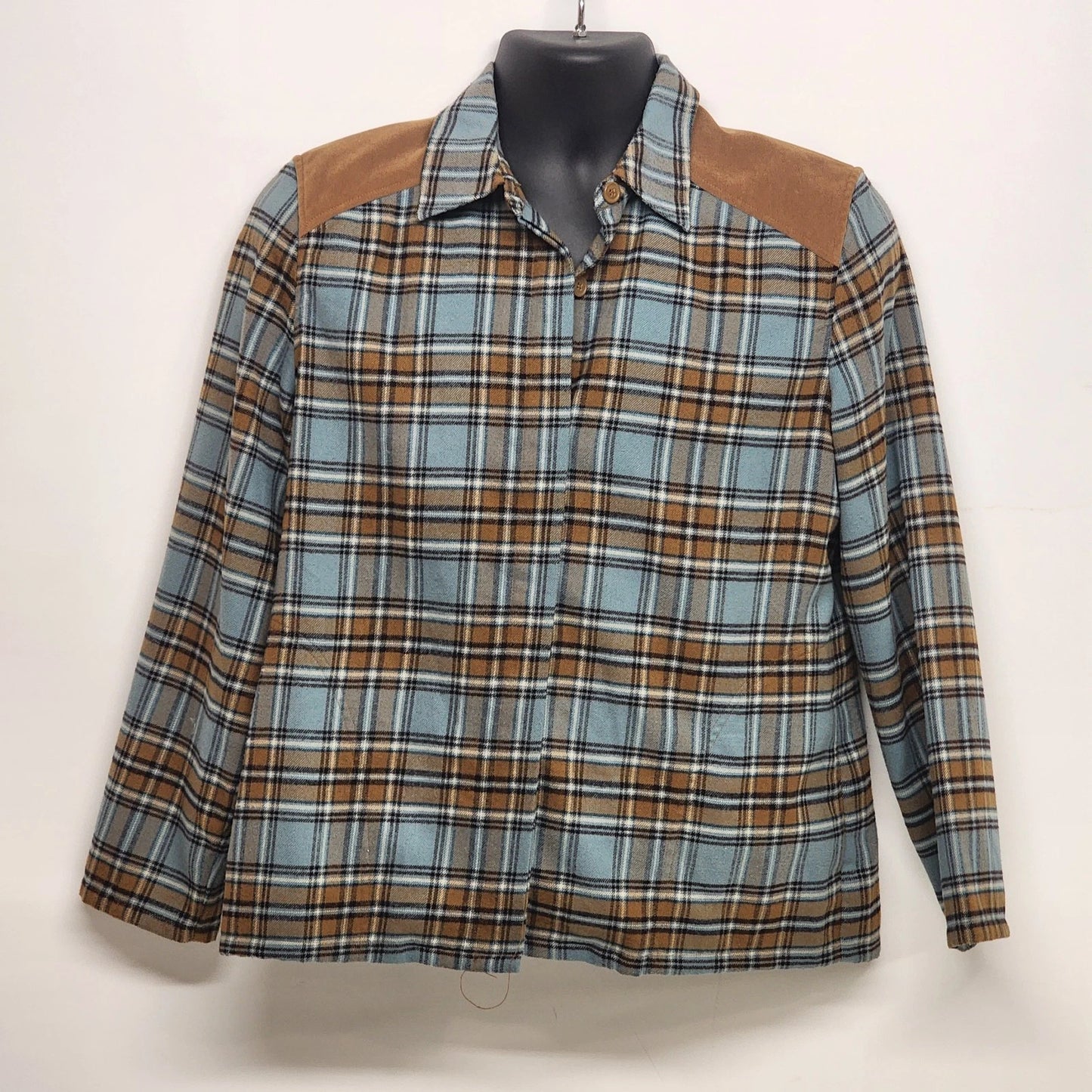 Norton McNaughton Petite Plaid Shacket Western Shirt Jacket SP