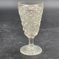 7 Cordial Shot Glasses Clear Pedestal Early American Pattern Glass Assorted 4"