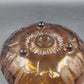 Indiana Glass Amber Sunflower Footed Fruit Serving Bowl 11x3.5" Vintage 1970s