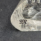 Etched Swan Paperweight Lead Crystal Glass Mats Jonasson Sweden Signed