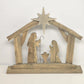Hobby Lobby Wood Nativity Silhouette Rustic Christmas Decor 24x21