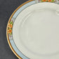 6 Nebraska Blue Bread & Butter Plates England Blue Rim Flower Accent J&G Meakin