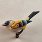 Japanese Takahashi Hand Carved Bird Brooch Pin Hand Painted Vintage