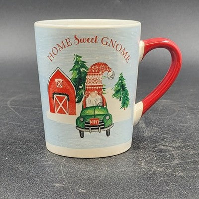 Home Sweet Gnome Ceramic Cup Christmas Coffee Tea Hot Chocolate Mug 3.5" x 4.25"
