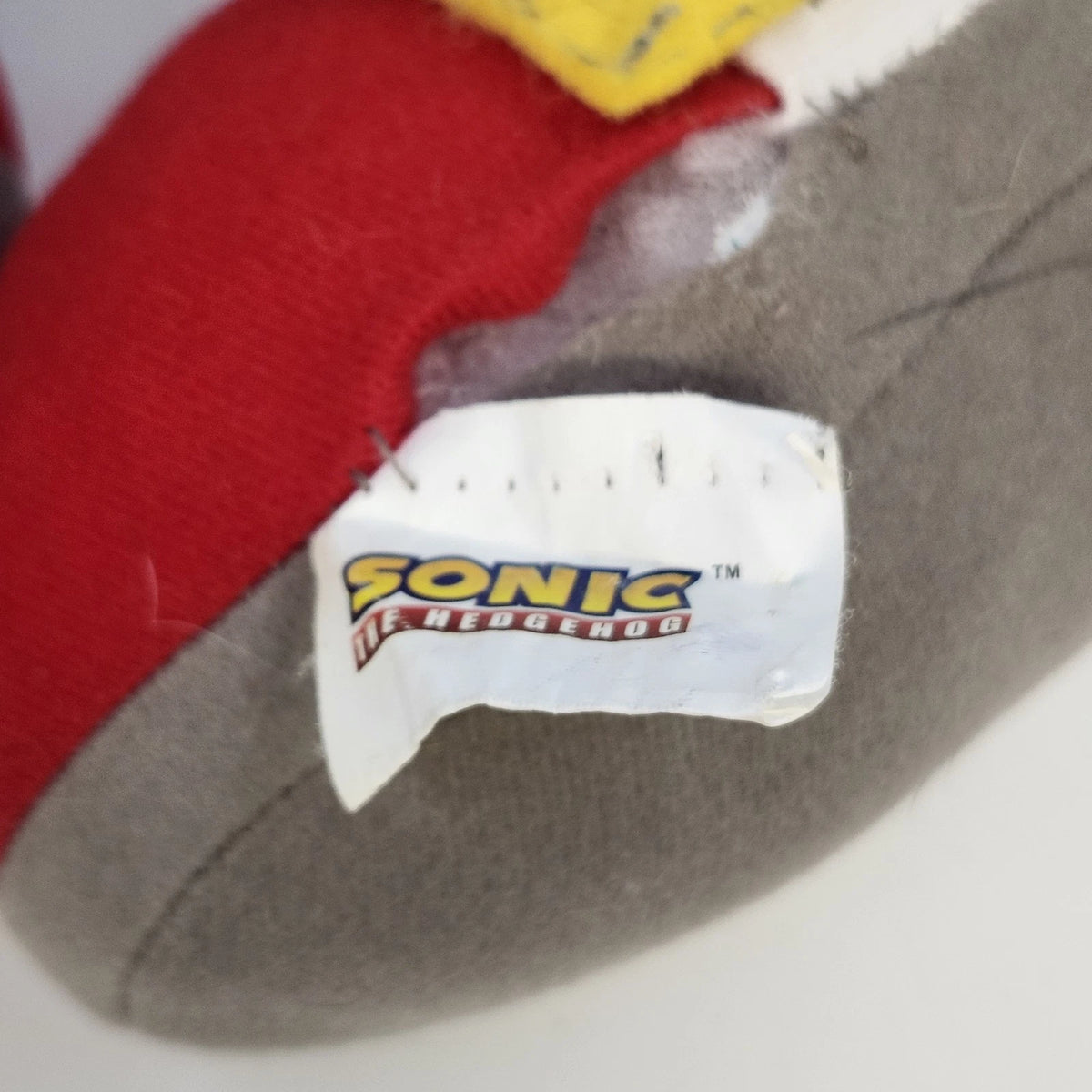 Sonic the Hedgehog Large Blue Plush Gold Arms Belly Stuffed Toy AS IS Repair