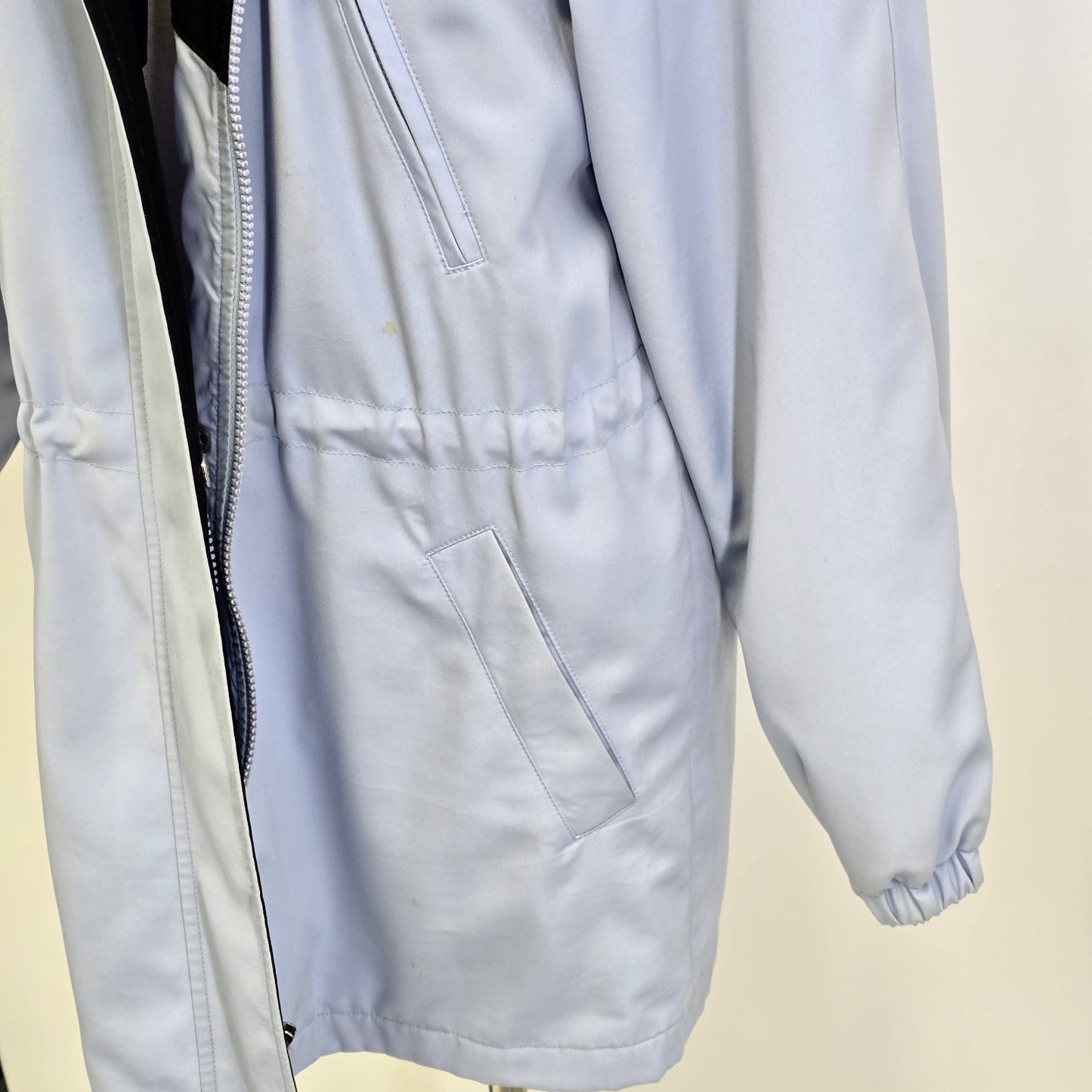 Braetan Women's Outwear Lined Windbreaker Blue Coat Small Jacket Full Zip Hood