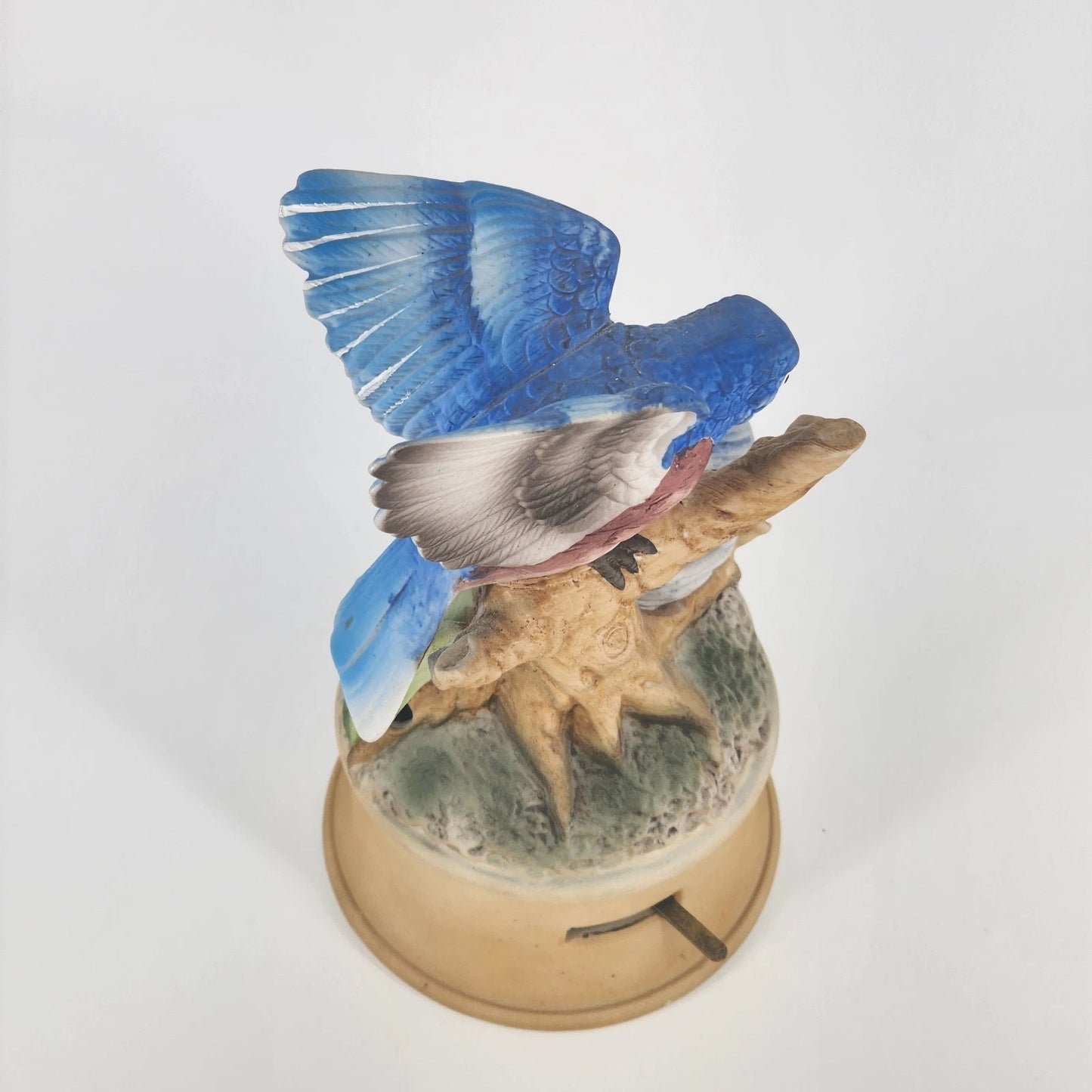 Gorham Bluebird Music Box Play THE WAY WE WERE Japan Porcelain 1978 Tested Works