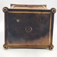 Vintage Gilt Faux Bamboo Caning Plastic Wastebasket Bin 14.5"