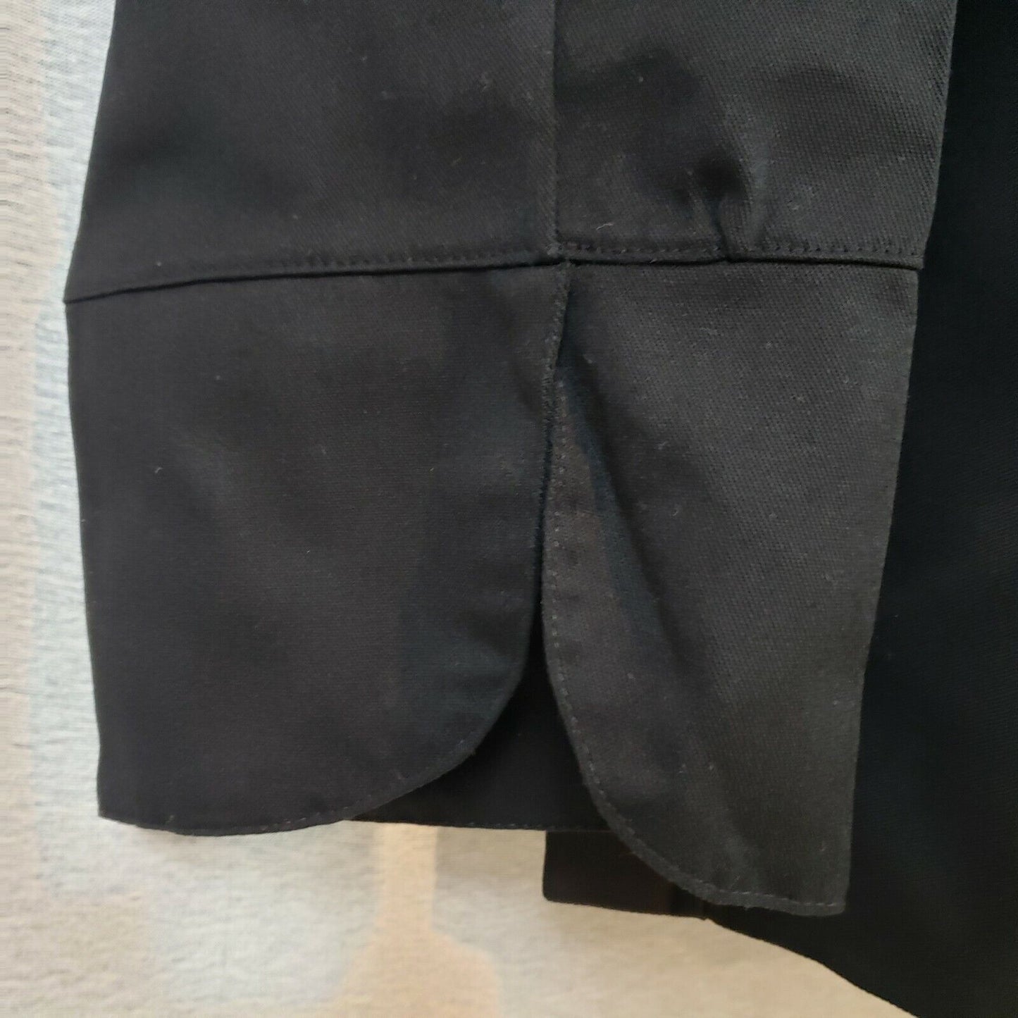 Fame Fabrics C10P Chef Coat Black XL 10 Button Long Sleeve