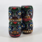 Totem Pole Indigenous Salt & Pepper Shaker Set Brown Lustreware Ceramic Japan 3"