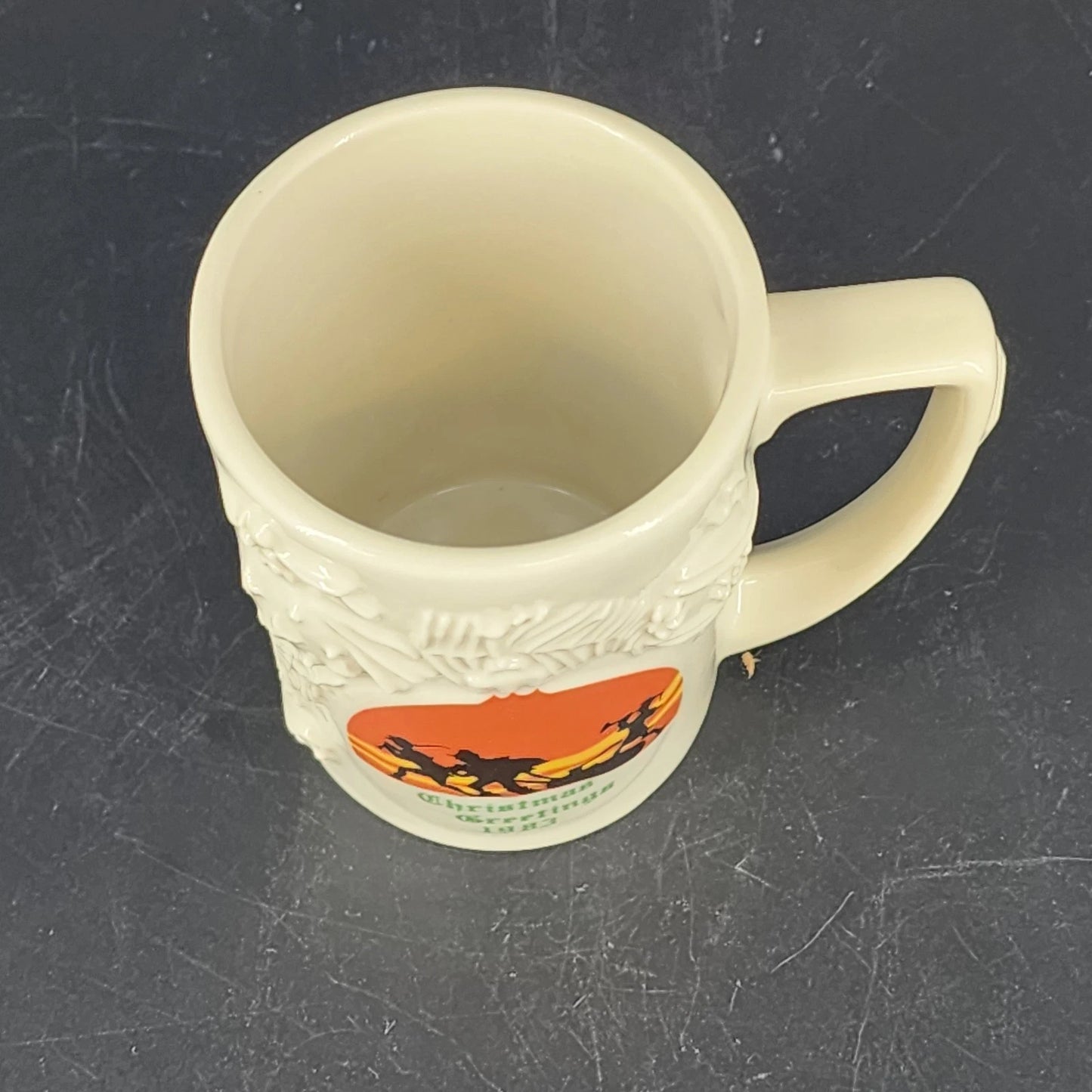 Hall China 1983 Christmas Mug Limited Edition 715/1500