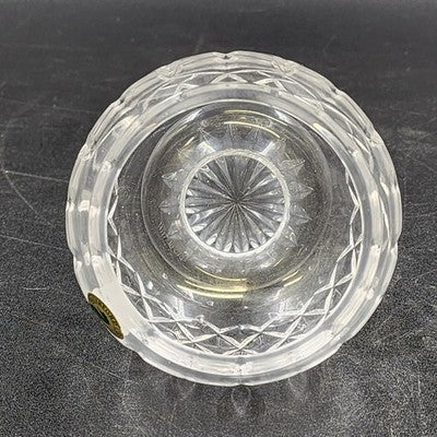 Open Sugar Bowl Waterford Lismore Footed Signed Elegant Crystal Glass