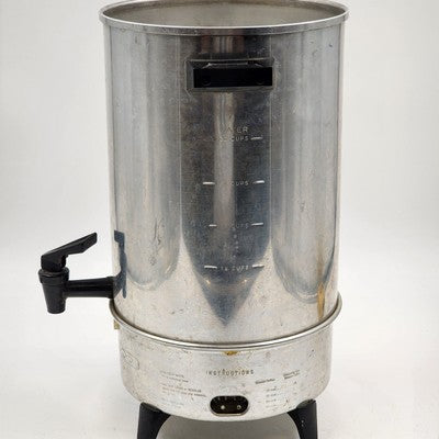 West Bend 29304 Coffee Percolator 12–30 Cup Auto USA Made 1963