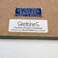 Framed Egyptian Papyrus Painting God Ra Hieroglyphs Tschunko W. Germany Vintage