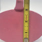 Snowman Stocking Holder Figurine 5.5" Pink Base Candle Scarf Hat Christmas Resin