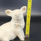 Lenox China Jewels Pig Figurine Porcelain Enamel Flowers & 24K Gold Leaves 4"