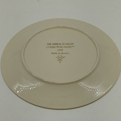 Lenox 1999 Annual Collector Christmas Plate 9th Series Numbered Winter's Warmth