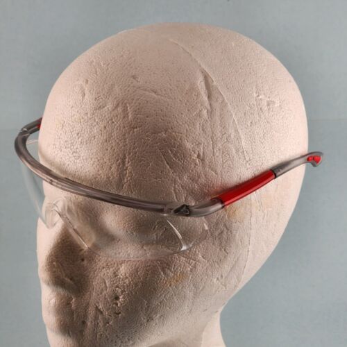 ERB Iworx 15524 Safety Glasses Red Gray Clear Lens Z87.1 Plus