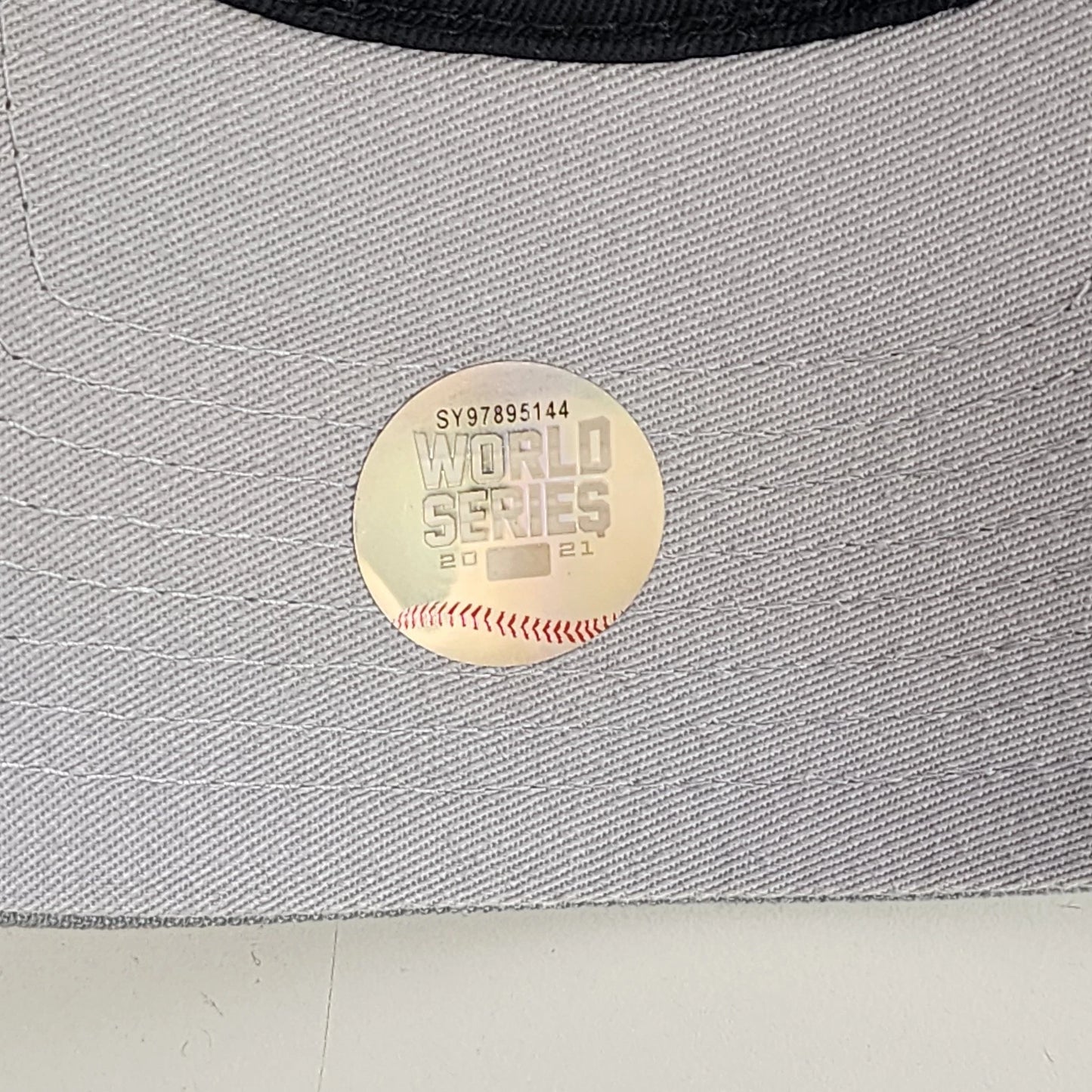 Atlanta Braves 2021 World Series New Era 9FORTY MLB A-Frame Snapback Black Gray