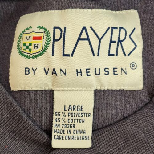 Baseball An American Pastime L Men's Sweatshirt Navy Blue Players By Van Heusen