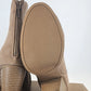 Karyn’s Collection Ankle Boots Womens 8 Brown Block Heel Zip Faux Leather Bootie