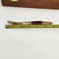 Dessert Flatware Set Nickel Bronze & Teakwood James Thailand 19 Pc Broken Server