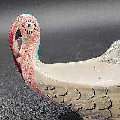 Bitossi Italy Turkey Bowl Candy Dish Hand Painted Porcelain 95/259 Vintage 90's